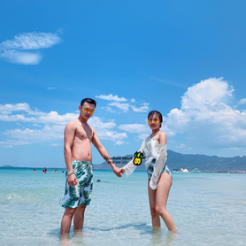 #172 Feedback bikini đôi họa tiết nhiệt đới của chị @Như