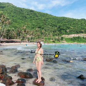 #173 Feedback mẫu hai mảnh cap cao họa tiết hoa hồng của chị @Yến Hoàng