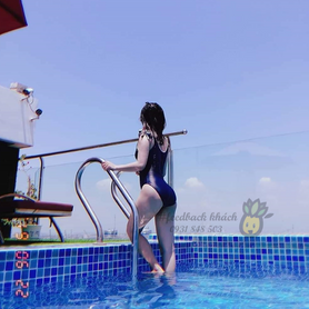 #176 Feedback mẫu bikini liền đen viền trắng của chị @MyMy