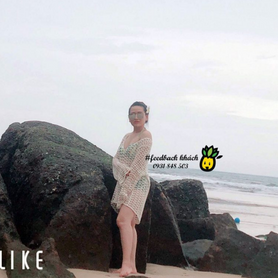 #213 Feedback mẫu hai mảnh họa tiết nhiệt đới và áo khoác lưới của chị @Thùy Nguyễn