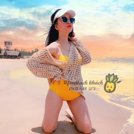 #265 Feedback mẫu hai mảnh cạp cao và áo khác lưới tim của khách nhà Dứa