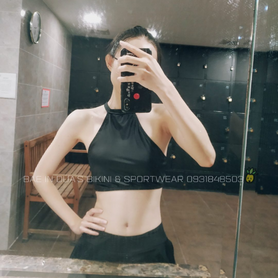 #323 Feedback mẫu hai mảnh yếm đen của chị @Trần Ánh