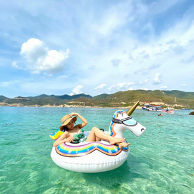 #356 Feedback mẫu Bikini liền họa tiết nhiệt đới của chị @Châu Kim Nga