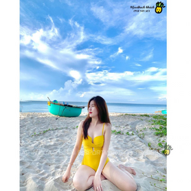 #423 Feedback mẫu liền cup chéo vàng của chị @Pé Sữa