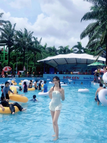 #619 Feedback xinh đẹp từ nàng đẹp @Thương | Đồ bơi liền mảnh tiểu thư màu trắng | DỨA BIKINI & SPORTWEAR
