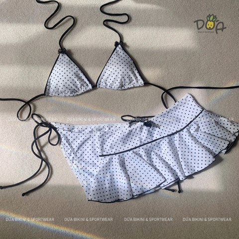 Đồ Bơi Nữ Ba Mảnh Dễ Thương Ngọt Ngào Đi Biển - MINA BIKINI BKT043 | DỨA BIKINI &SPORTWEAR