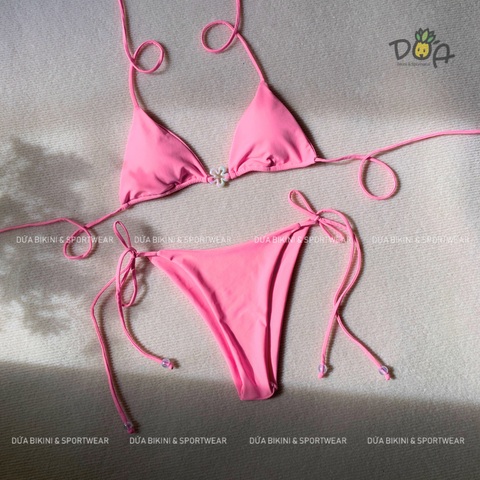 HANA BIKINI SET - Dồ bơi nữ hai mảnh hoa sứ xinh xắn đi biển | DỨA BIKINI & SPORTWEAR