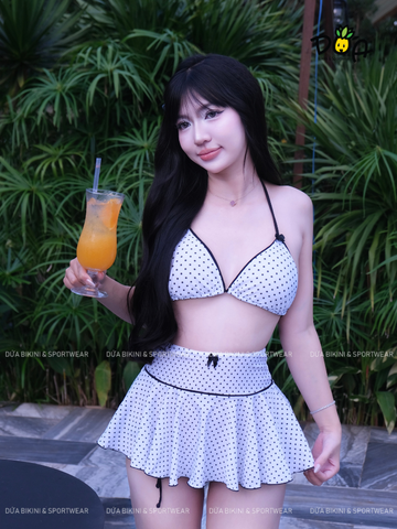 Đồ Bơi Nữ Ba Mảnh Dễ Thương Ngọt Ngào Đi Biển - MINA BIKINI BKT043 | DỨA BIKINI &SPORTWEAR