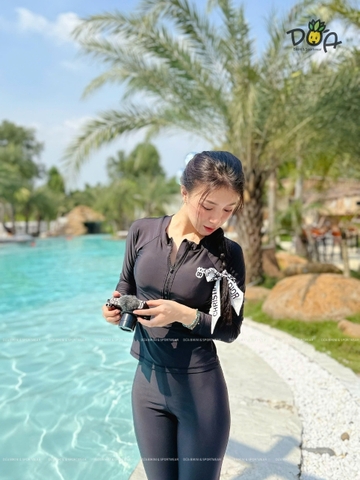 Đồ Bơi Nữ Tay Dài Quần Dài Kín Đáo Chống Nắng - SUNFIT  | DỨA BIKINI & SPORTWEAR