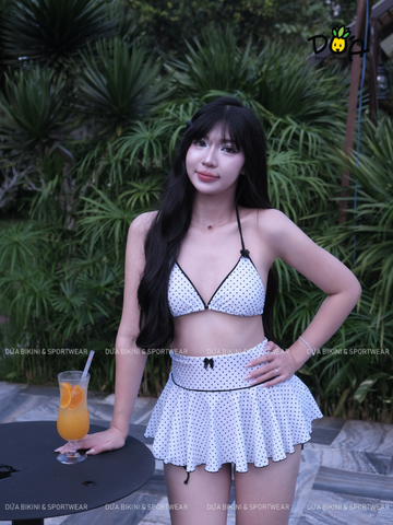 Đồ Bơi Nữ Ba Mảnh Dễ Thương Ngọt Ngào Đi Biển - MINA BIKINI BKT043 | DỨA BIKINI &SPORTWEAR