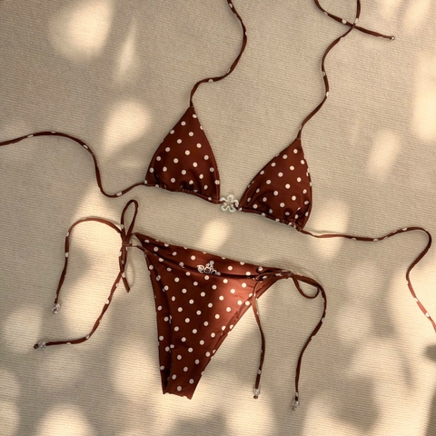 HANA BIKINI SET - Dồ bơi nữ hai mảnh hoa sứ xinh xắn đi biển | DỨA BIKINI & SPORTWEAR