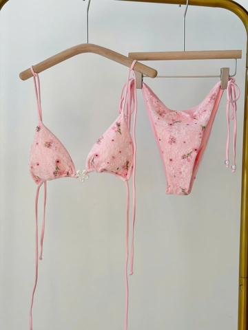 HANA BIKINI SET - Dồ bơi nữ hai mảnh hoa sứ xinh xắn đi biển | DỨA BIKINI & SPORTWEAR