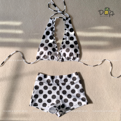 Đồ Bơi Nữ Hai Mảnh Quần Đùi Cạp Cao Xinh Xắn - JUNII BIKINI BKT045 | DỨA BIKINI &SPORTWEAR