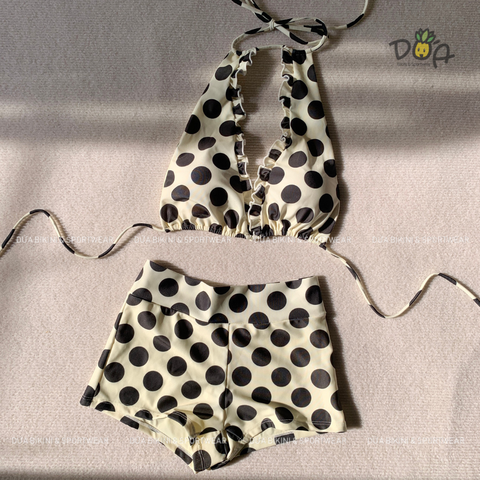 Đồ Bơi Nữ Hai Mảnh Quần Đùi Cạp Cao Xinh Xắn - JUNII BIKINI BKT045 | DỨA BIKINI &SPORTWEAR