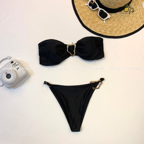 Luxe Aura Bikini | Đồ bơi nữ hai mảnh phối khoen cao cấp sang trọng | DỨA BIKINI & SPORTWEAR