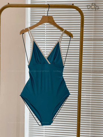 MELIA SWIMSUIT  | Đồ Bơi Nữ Một Mảnh Phối Viền Trắng| Dứa Bikini & Sportwear