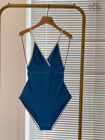 MELIA SWIMSUIT  | Đồ Bơi Nữ Một Mảnh Phối Viền Trắng| Dứa Bikini & Sportwear