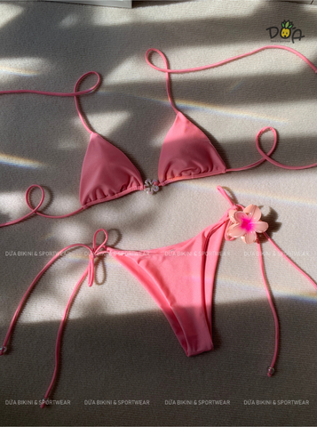 HANA BIKINI SET - Dồ bơi nữ hai mảnh hoa sứ xinh xắn đi biển | DỨA BIKINI & SPORTWEAR