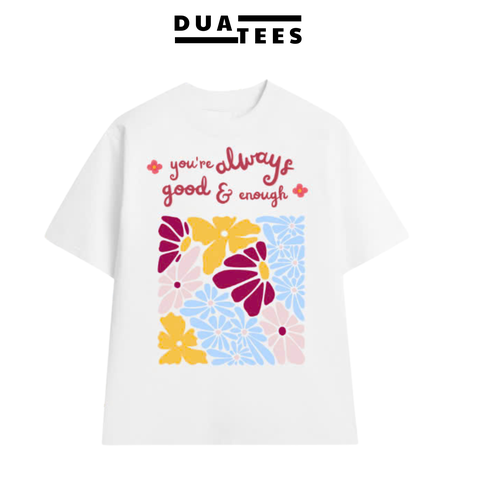 Áo Thun DUA TEES Phong Cách Streetwear Cổ Tròn 100% Cotton Unisex T-shirt Oversized - AT04
