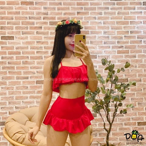 Bikini bèo xương cá váy xinh xắn