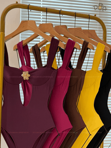 FLORIS BIKINI  | Đồ Bơi Nữ Một Mảnh Phối Khoen Hoa| Dứa Bikini & Sportwear