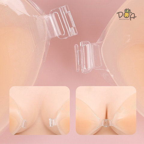 Miếng dán ngực silicon keo dán chắn chắn, nâng v1 có dây đeo an toàn