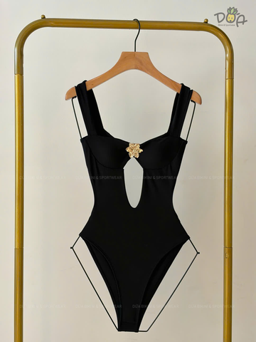 FLORIS BIKINI  | Đồ Bơi Nữ Một Mảnh Phối Khoen Hoa| Dứa Bikini & Sportwear