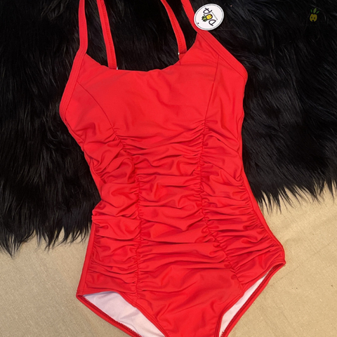 Đồ bơi nữ liền thân hai dây nhún bụng | DỨA BIKINI & SPORTWEAR