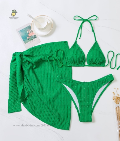 Set bikini 3 mảnh kèm khăn ngọt ngào - DORIS BIKINI