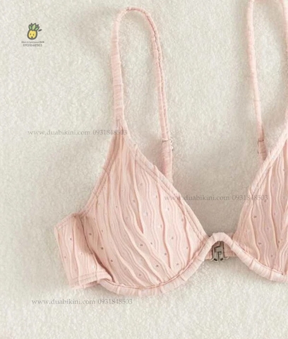 Donna Bikini Set | Đồ bơi nữ ba mảnh kèm khăn quấn đi biển ngọt ngào | DỨA BIKINI & SPORTWEAR