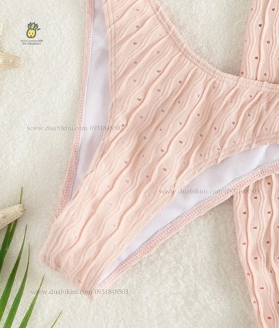 Donna Bikini Set | Đồ bơi nữ ba mảnh kèm khăn quấn đi biển ngọt ngào | DỨA BIKINI & SPORTWEAR