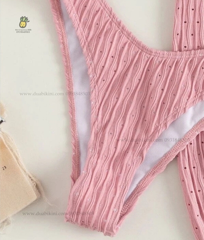 Donna Bikini Set | Đồ bơi nữ ba mảnh kèm khăn quấn đi biển ngọt ngào | DỨA BIKINI & SPORTWEAR