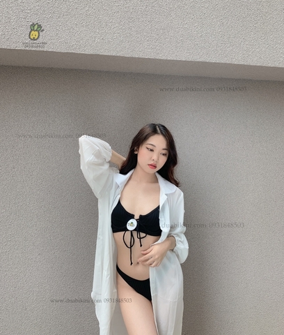 Áo khoác sơ mi đi biển dáng rủ sexy