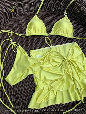 Bikini 2 Mảnh Cạp thấp Quần Nhún Hack Mông - MEI BIKINI SET ( không kèm cover)