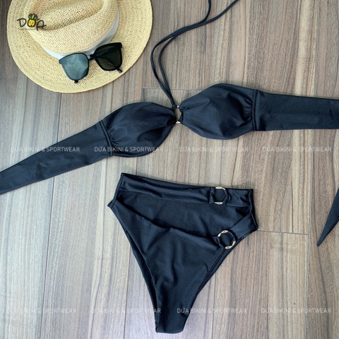 Glam Bikini Set | Đồ bơi nữ hai mảnh cạp cao phối khoen quyến rũ | DỨA BIKINI & SPORTWEAR