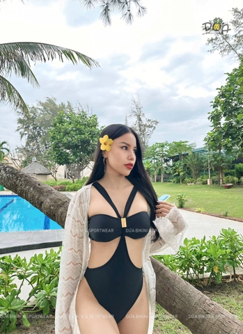 Áo khoác nữ tay dài đi biển thiết kế chất ren mềm mịn thoải mái | DỨA BIKINI & SPORTWEAR