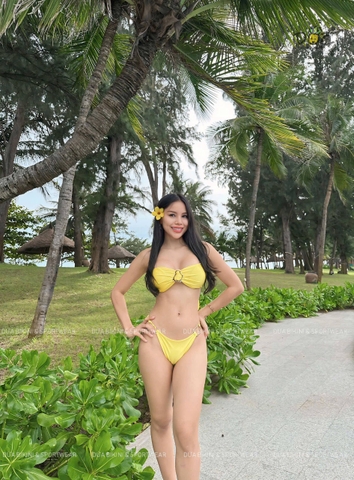 Luxe Aura Bikini | Đồ bơi nữ hai mảnh phối khoen cao cấp sang trọng | DỨA BIKINI & SPORTWEAR