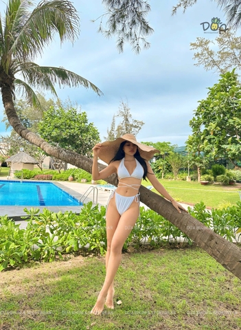 Bliss Bikini  | Đồ bơi basic hai mảnh màu trắng  | DỨA BIKINI & SPORTWEAR