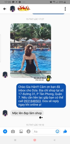 Bikini sexy liền đen dây lưng