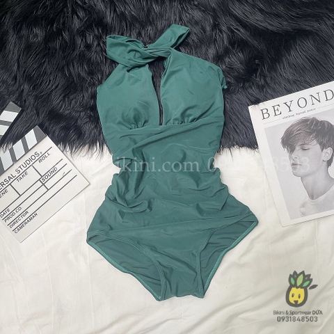 Đồ bơi nữ liền thân dây soắn | DỨA BIKINI & SPORTWEAR