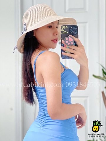 Đồ bơi nữ liền thân xếp ly trước sau tôn dáng | DỨA BIKINI & SPORTWEAR