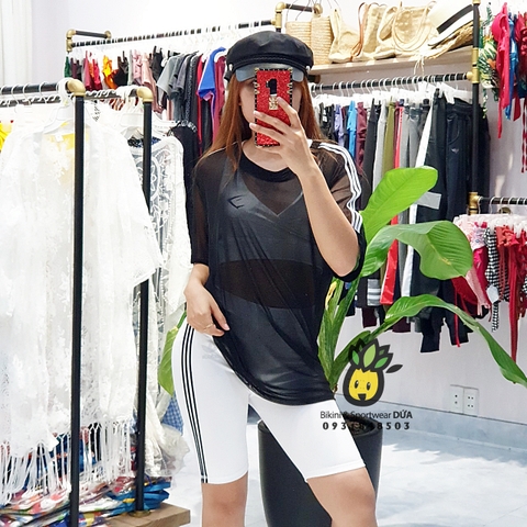 Áo lưới thể thao tay ngắn