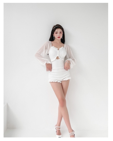 Đồ bơi nữ liền thân tay dài kín đáo | DỨA BIKINI & SPORTWEAR