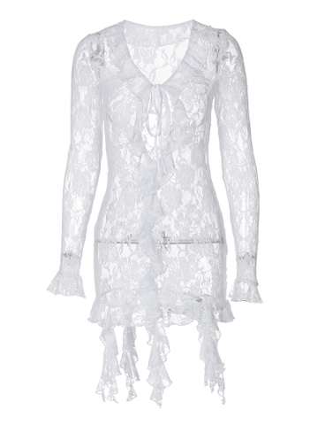 Áo ren nữ tay dài đi biển quyến rũ | DỨA BIKINI & SPORTWEAR