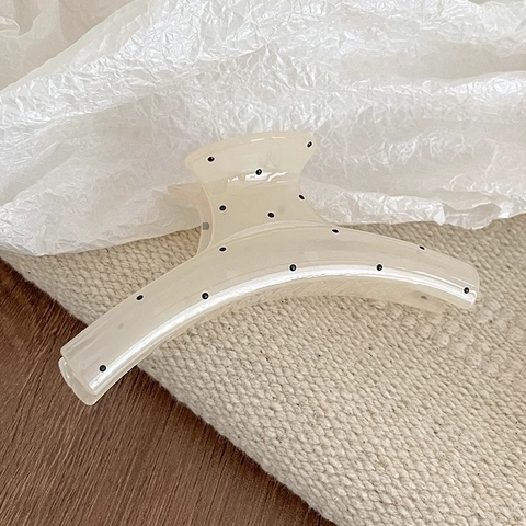 Kẹp tóc chấm bi trắng ngọc trai cao cấp, đẹp và ngọt ngào, kích thước lớn, hoàn hảo cho kiểu tóc búi cao PK087