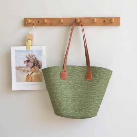 Túi cói VINTAGE đi biển