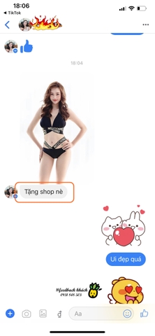 Bikini 2 mảnh Moschino bảng to