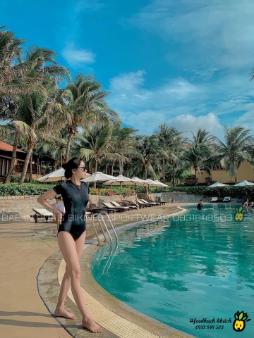 Đồ bơi nữ liền thân tay ngắn | DỨA BIKINI & SPORTWEAR