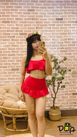 Bikini bèo xương cá váy xinh xắn