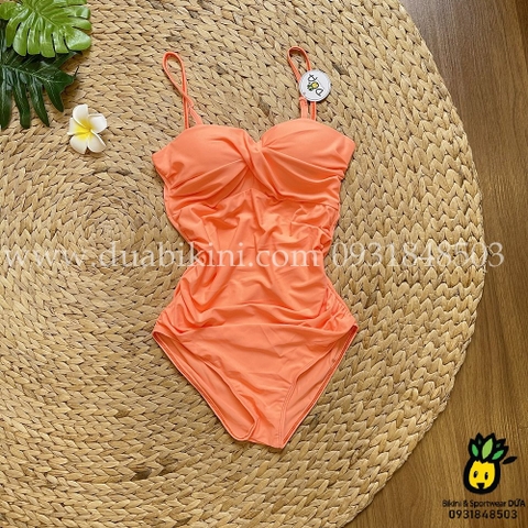 Đồ bơi nữ liền thân dáng cup ngang nhún bụng nhiều màu | DỨA BIKINI & SPORTWEAR